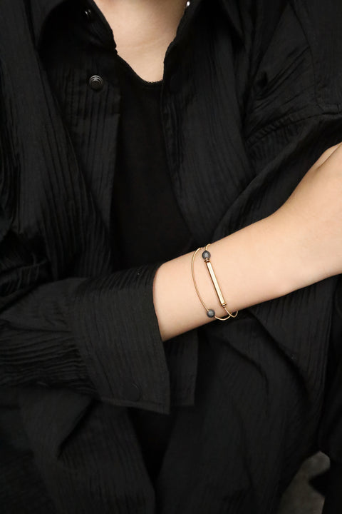 Hematite Double Strand Bracelet