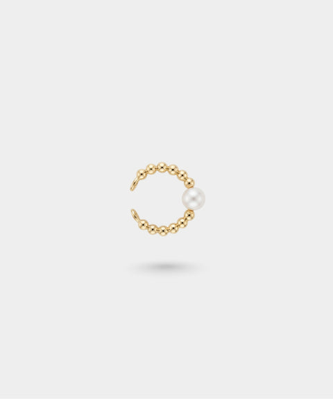 Golden Pearl Ear Cuff