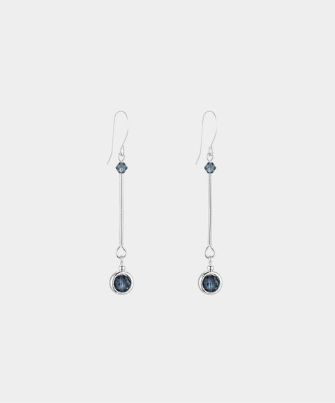 Sapphire Wire Earrings
