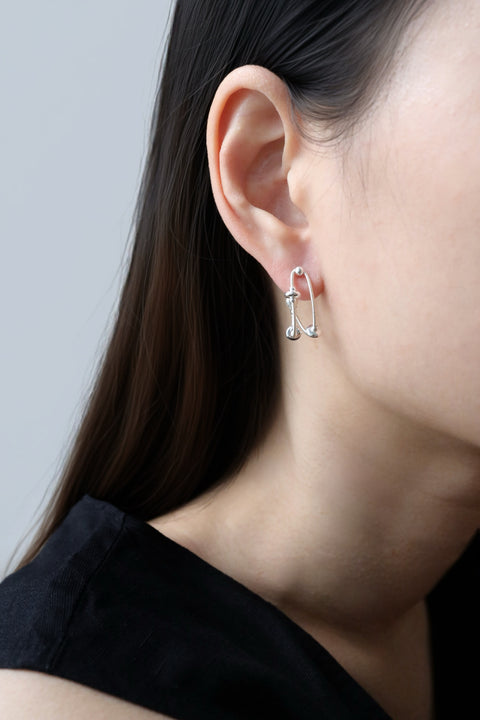 Orbital Dual Hoop Earrings - Silver
