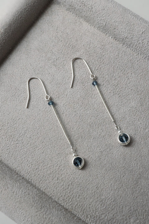 Sapphire Wire Earrings