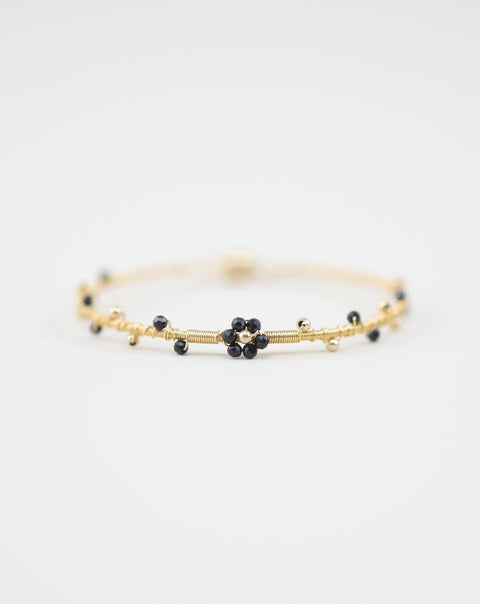 Black Daisy Vine Bracelet
