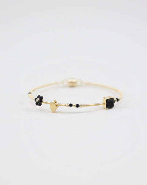Black Daisy Bracelet