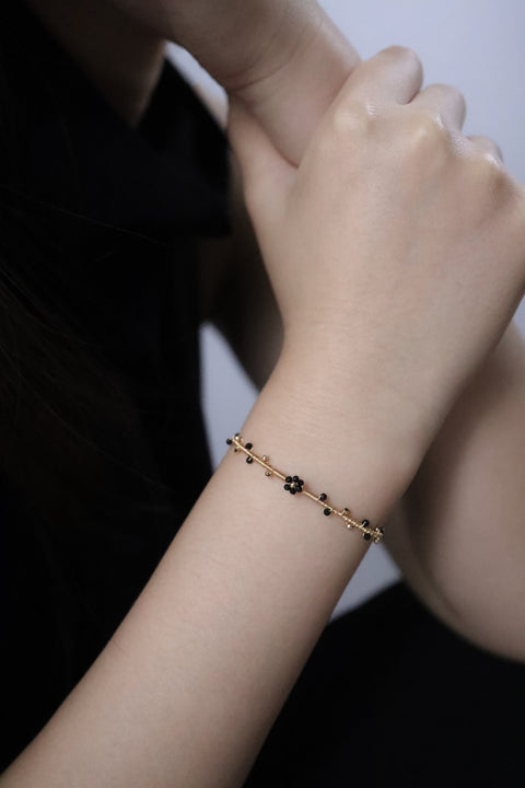 Black Daisy Vine Bracelet