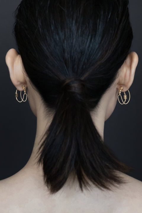 Dual Hoop Earrings - Gold