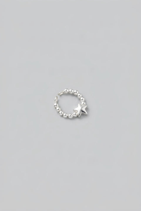 Silvery Star Ear Cuff