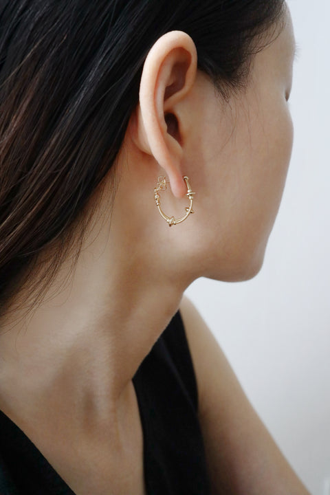 Orbital Dual Hoop Earrings - Gold