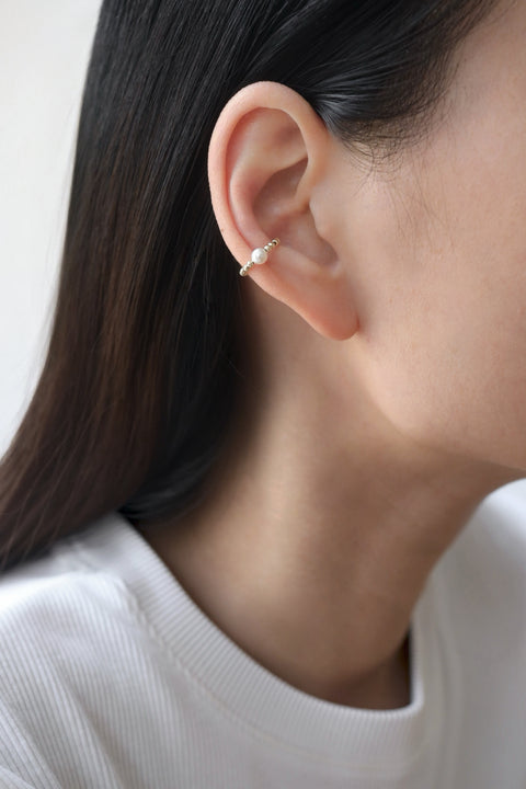 Golden Pearl Ear Cuff